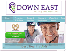 Tablet Screenshot of downeasthearingcare.com